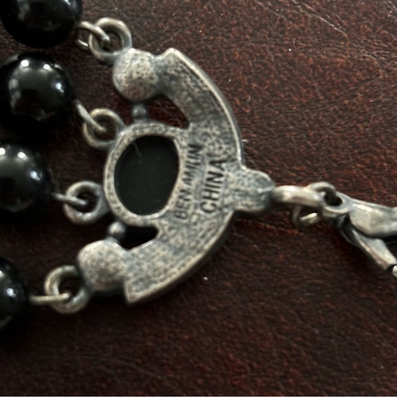 Ben Amun dark metal rhinestone Maltese cross bracelet - Picture 5 of 6